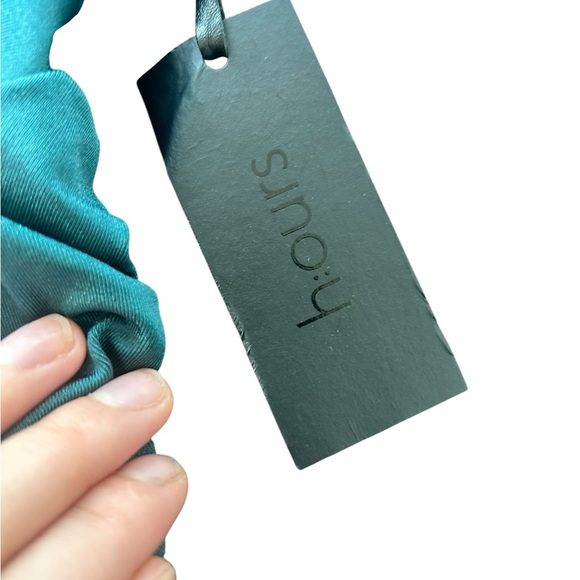 REVOLVE h:ours Miquela Mini Dress in Teal Corset Sweetheart Neckline NWT size s - Picture 7 of 12